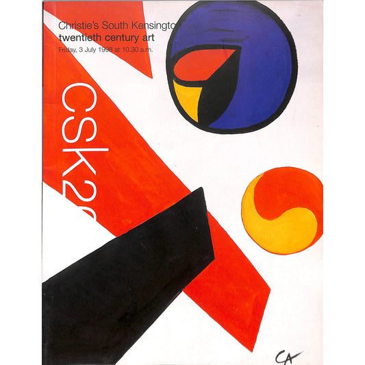 Christie's South Kensington Twentieth Century Art Auction Catalog July 3, 1998