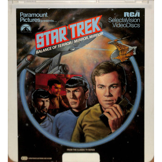 Star Trek: Balance of Terror/Mirror Mirror 1982 CED RCA Videodisc TESTEDWORKING