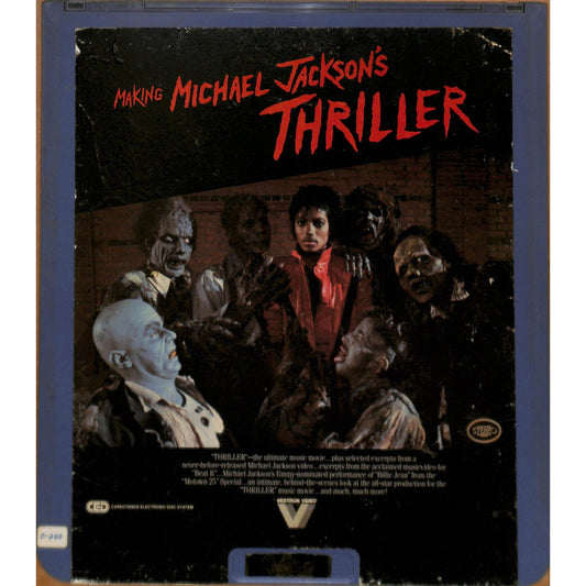 Making Michael Jackson's Thriller 1983 CED RCA SelectaVision Videodisc WORKING