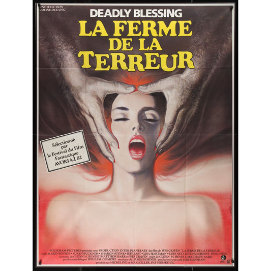 Deadly Blessing (1981) Original French 1P Movie Poster Folded 46 1/4x63