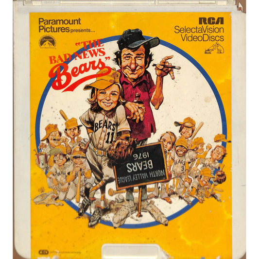 The Bad News Bears (1976) Vintage CED Videodisc TESTED WORKING