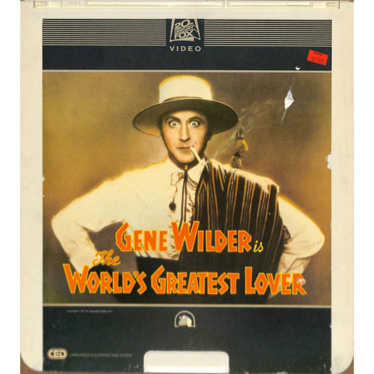 The World's Greatest Lover (1977) Vintage CED Videodisc TESTED WORKING