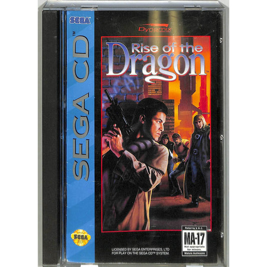 Rise of the Dragon (1992) Sega CD Game Disc + Case