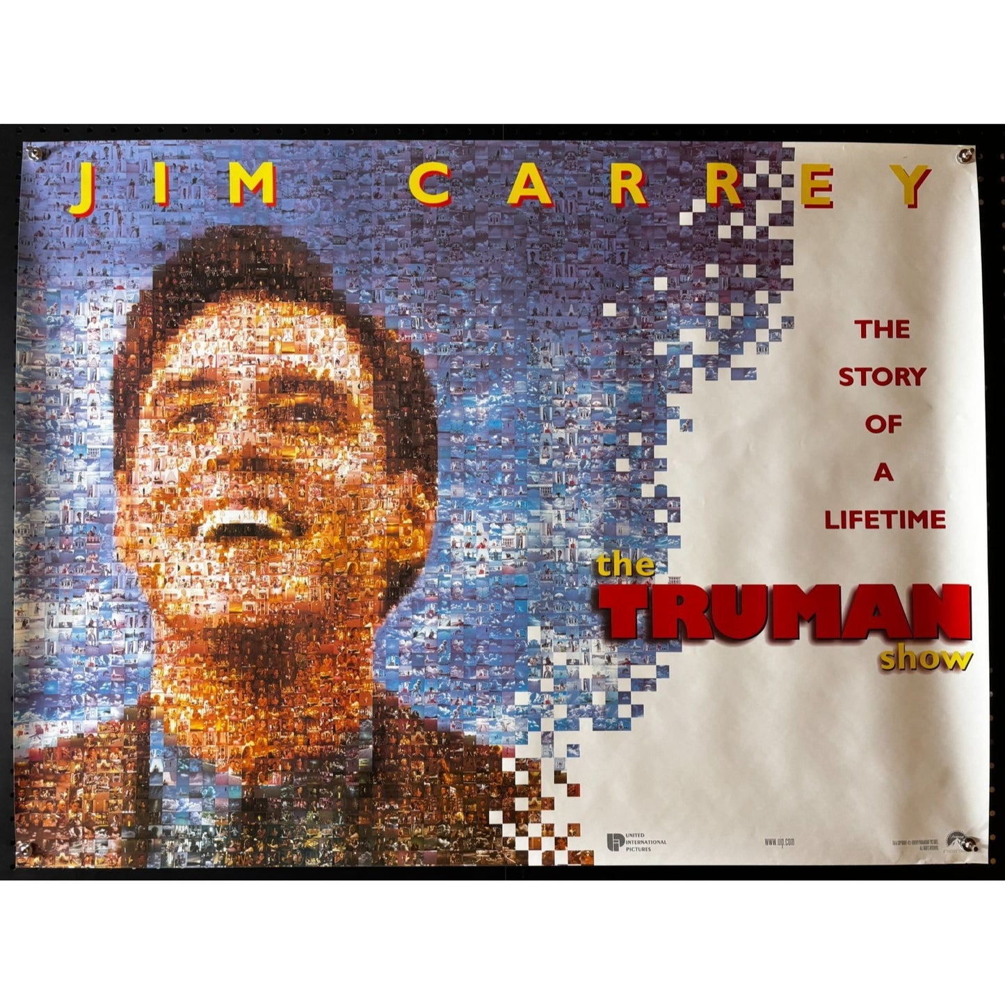 The Truman Show (1998) Double-Sided Original Rolled Poster UK QUAD 30x40