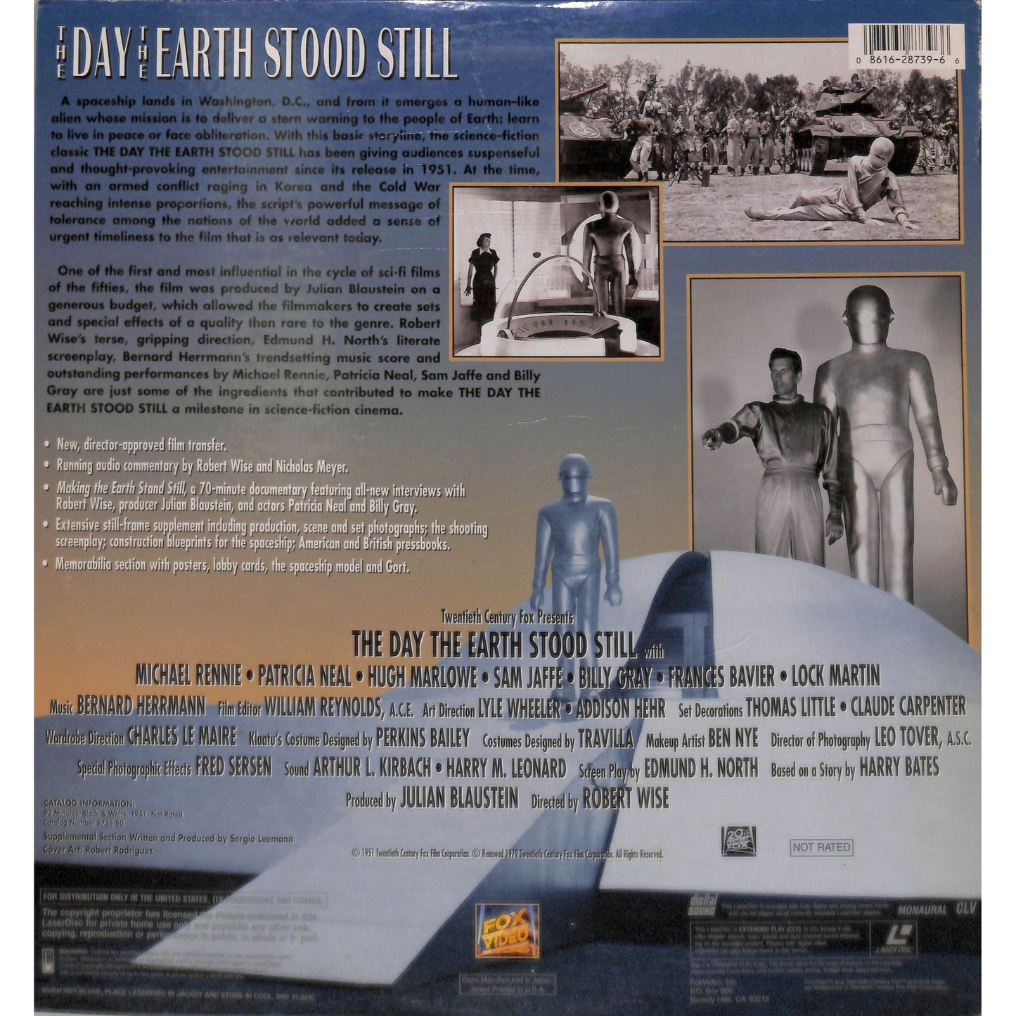 The Day the Earth Stood Still (1951) Laserdisc Video