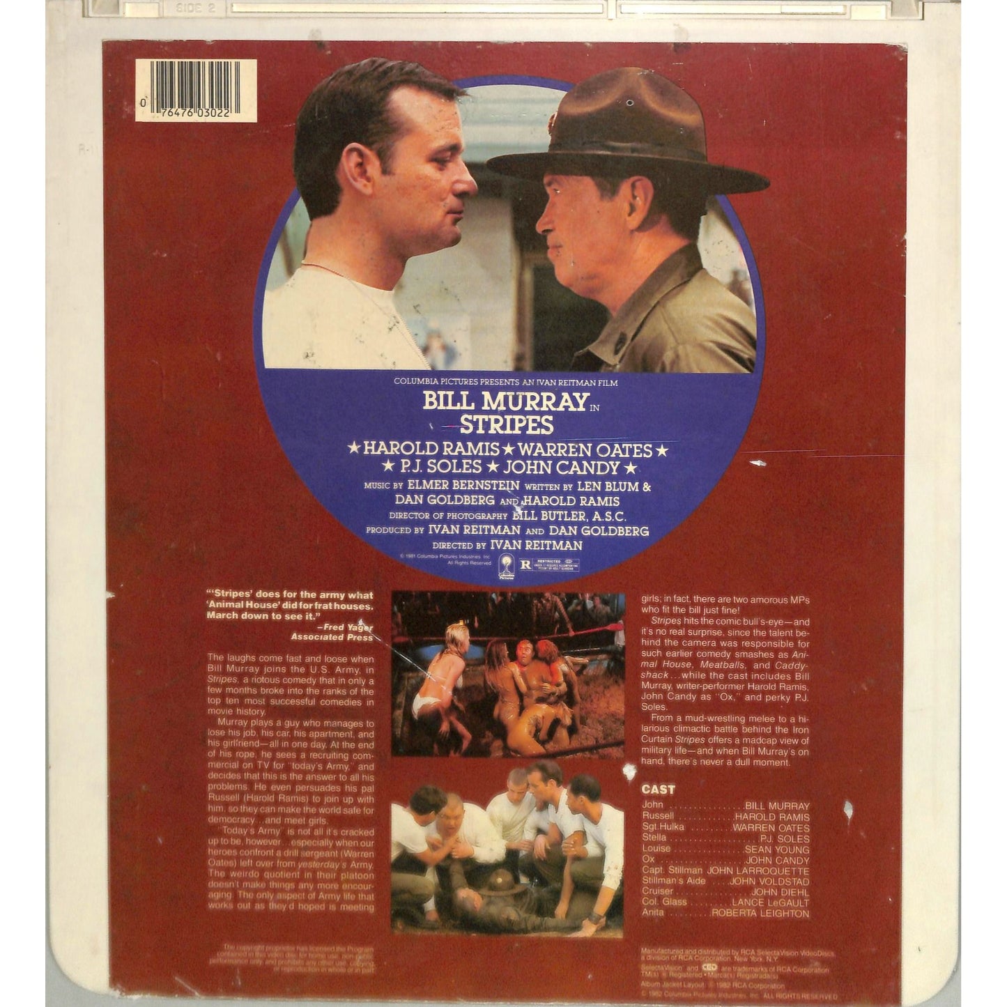 Stripes (1981) Vintage CED Videodisc