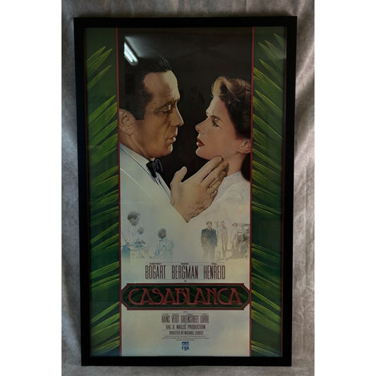 Casablanca (1983) Fox Video Store Release VHS Promo Frame Poster 23x37.5