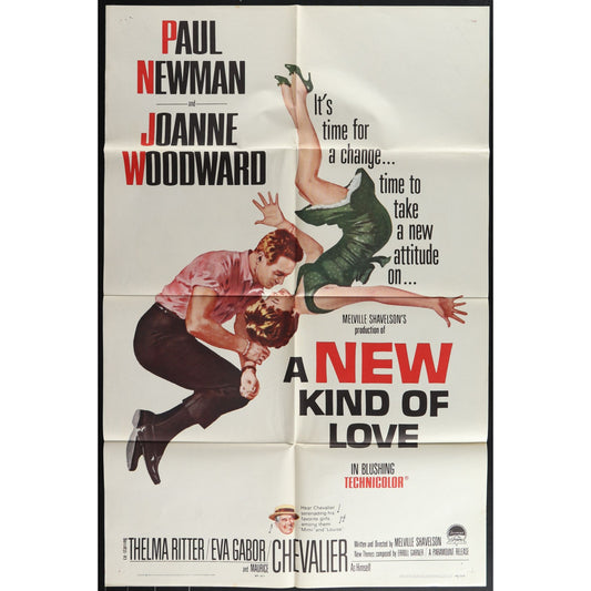 A New Kind of Love (1963) Original Movie Poster Folded 27x41