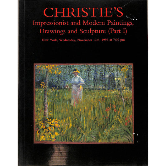 Christie's Impressionist and Modern Part 1 Art Auction Catalog November 13, 1996