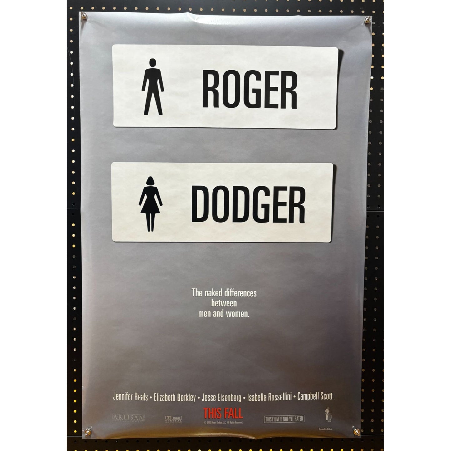 Roger Dodger (2002) Original Movie Poster Rolled Double-sided 27x40