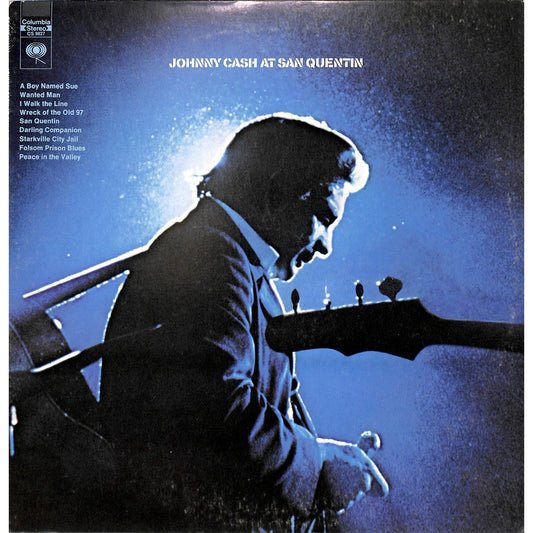 Johnny Cash at San Quentin Vinyl Record CS 9827