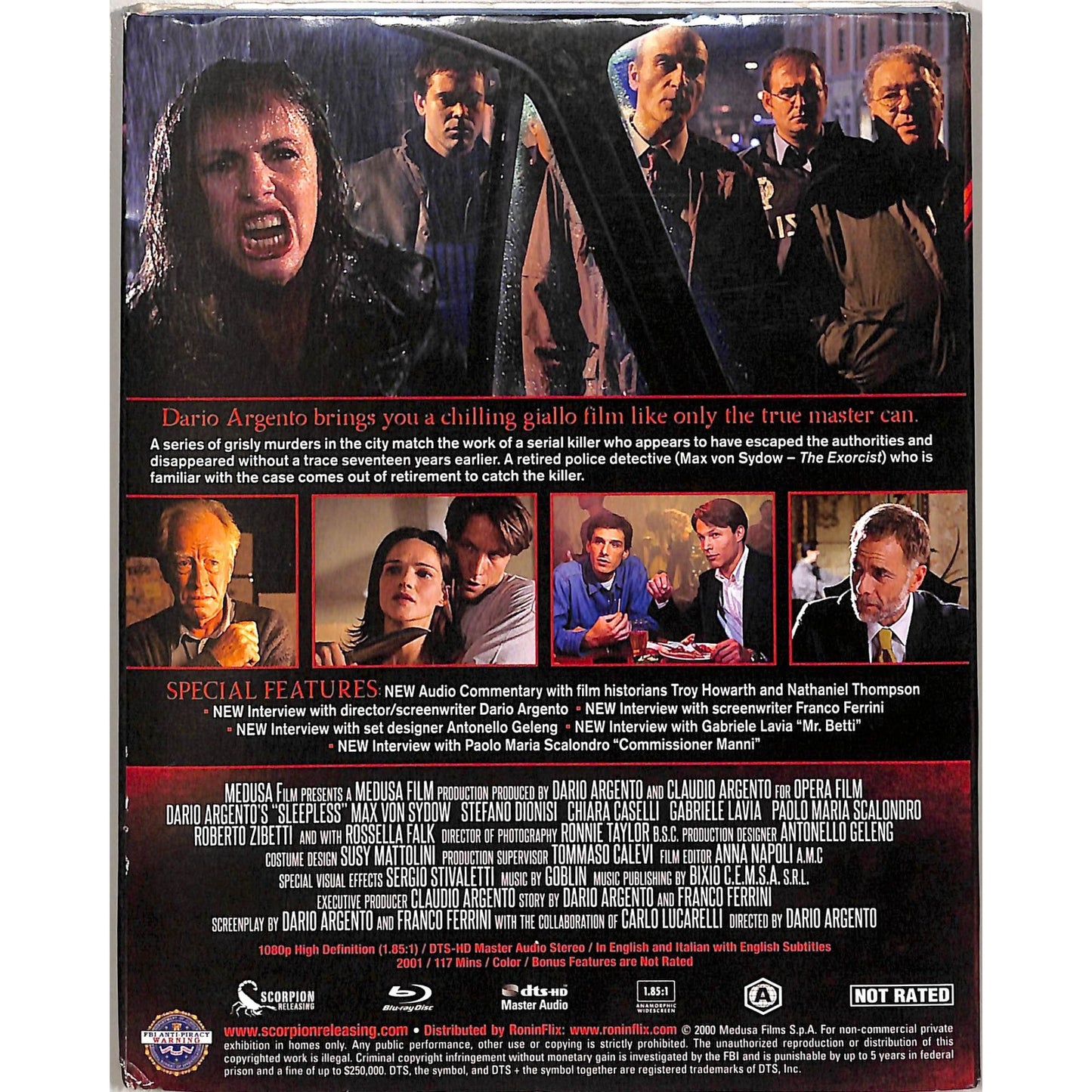 Sleepless Blu Ray Disc