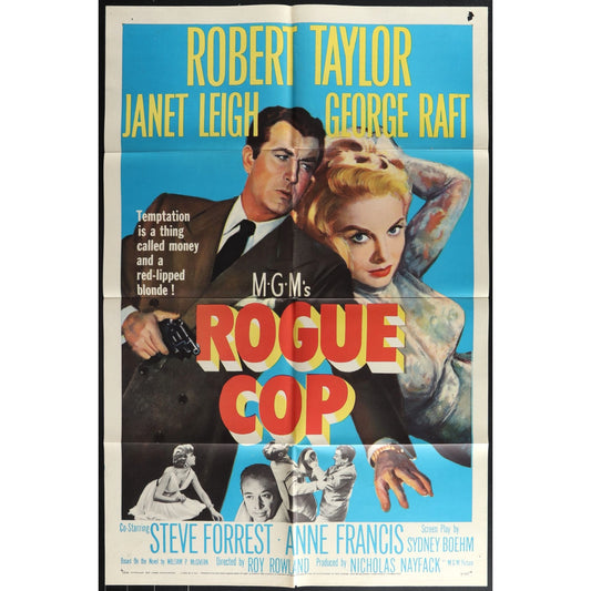 Rogue Cop (1954) Original Movie Poster Folded 27x41
