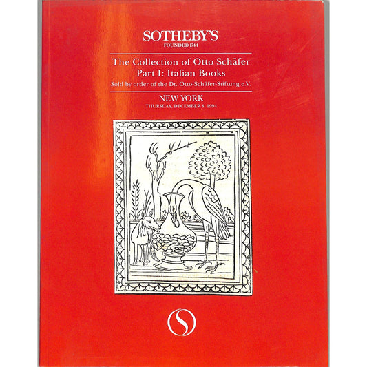 Sotheby's Otto Schafer Art Collection Auction Catalog December 8, 1994