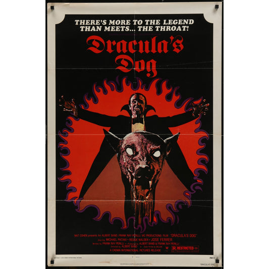 Dracula's Dog (1977) Original Movie Poster Folded 27x41