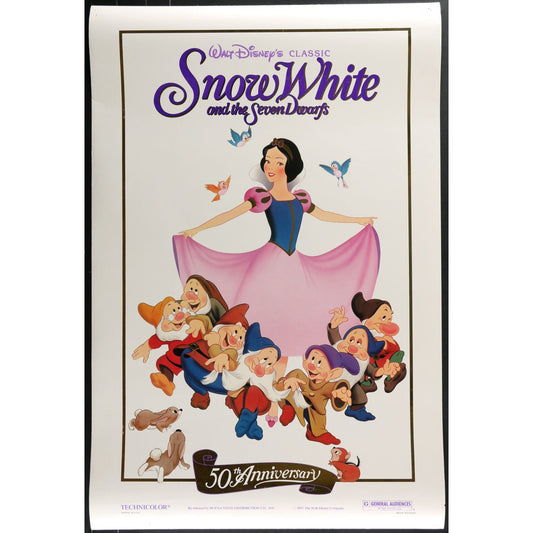 Snow White (1987) Original 50th Anniversary Movie Poster Rolled 27x40