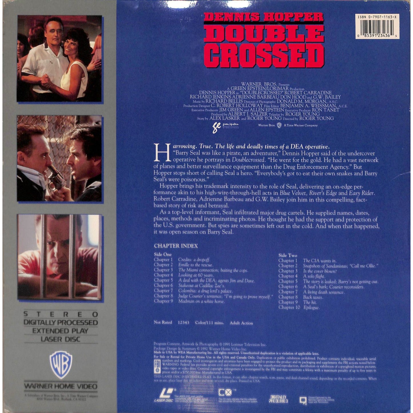 Double Crossed (1991) Laserdisc