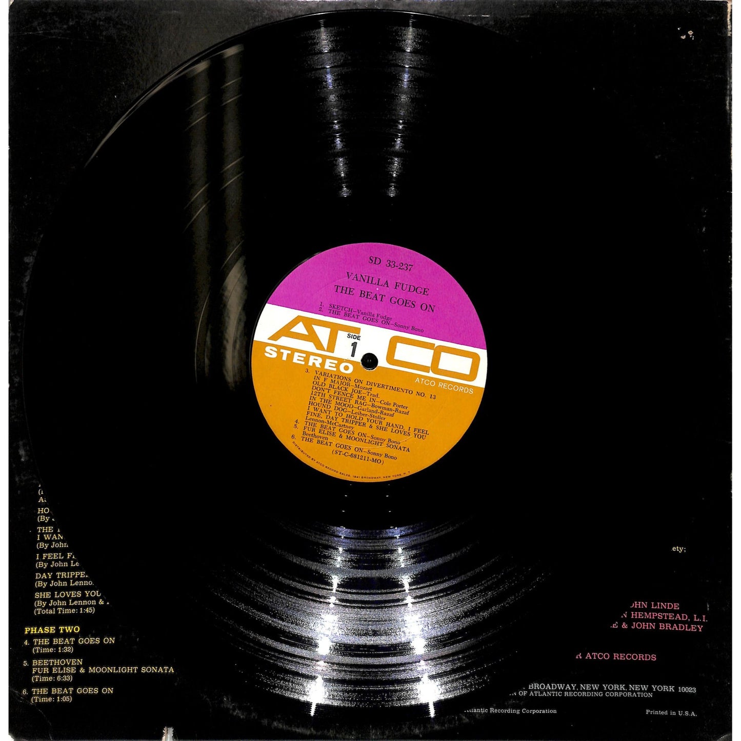 Vanilla Fudge - The Beat Goes On Vinyl Record SD 33-237