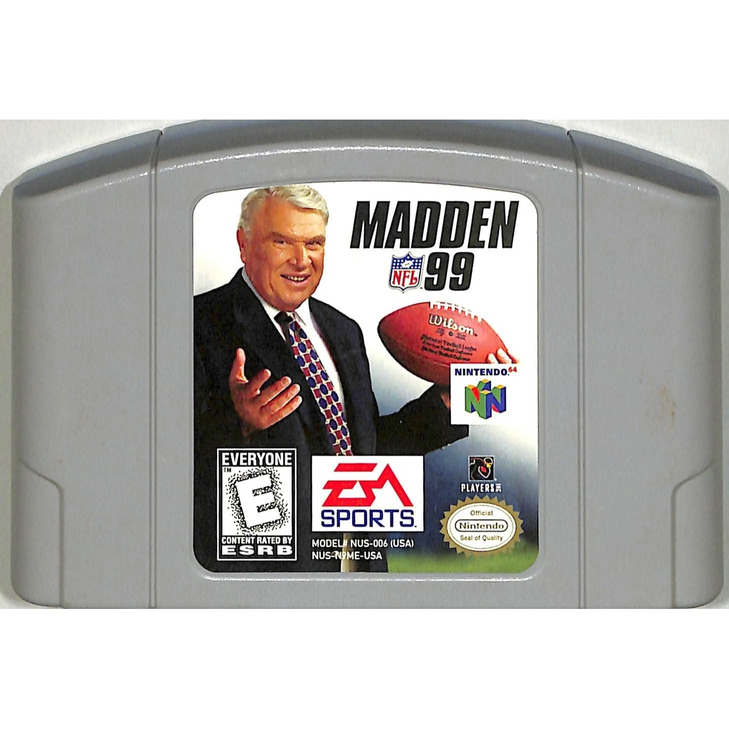 Madden NFL 99 (1998) Nintendo 64 Cartridge + Manual