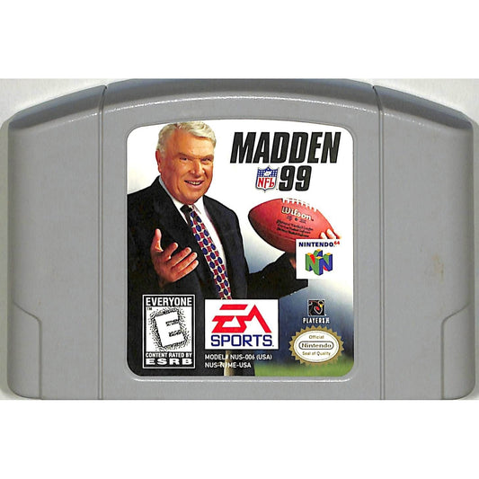 Madden NFL 99 (1998) Nintendo 64 Cartridge + Manual