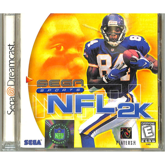 NFL 2K (1999) Sega Dreamcast Disc in Original Case