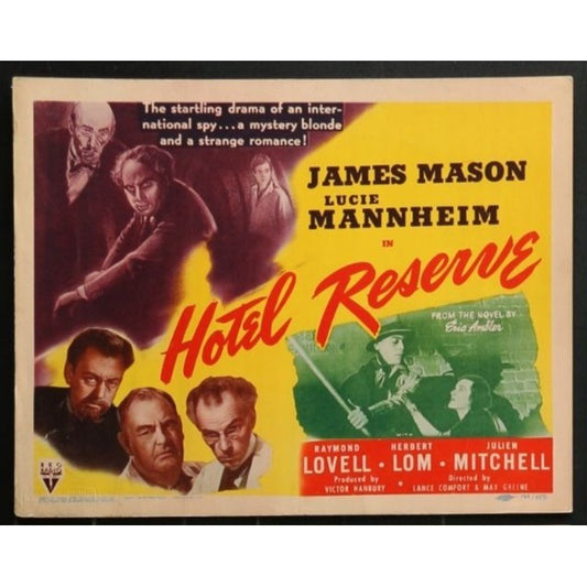 Hotel Reserve (1944) Original Lobby Card Movie Poster 11x14