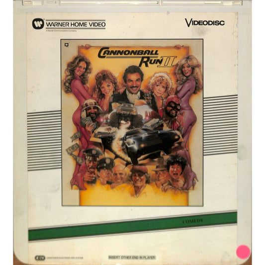 Cannonball Run II (1984) Vintage CED RCA SelectaVision Videodisc TESTEDWORKING