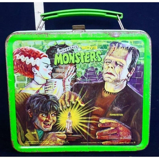 Vintage metal Universal Movie Monsters lunchbox