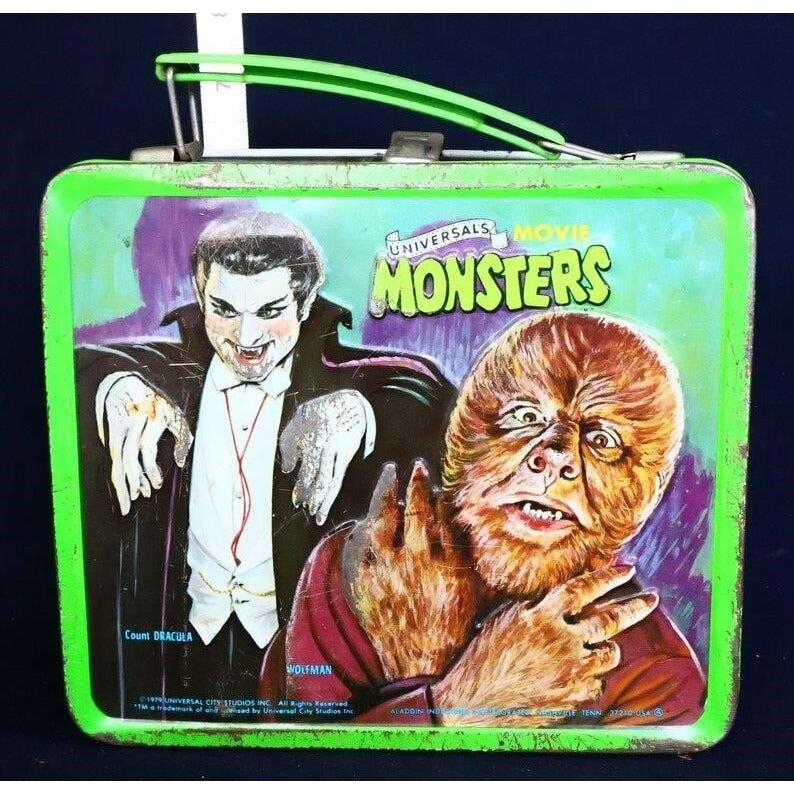 Vintage metal Universal Movie Monsters lunchbox