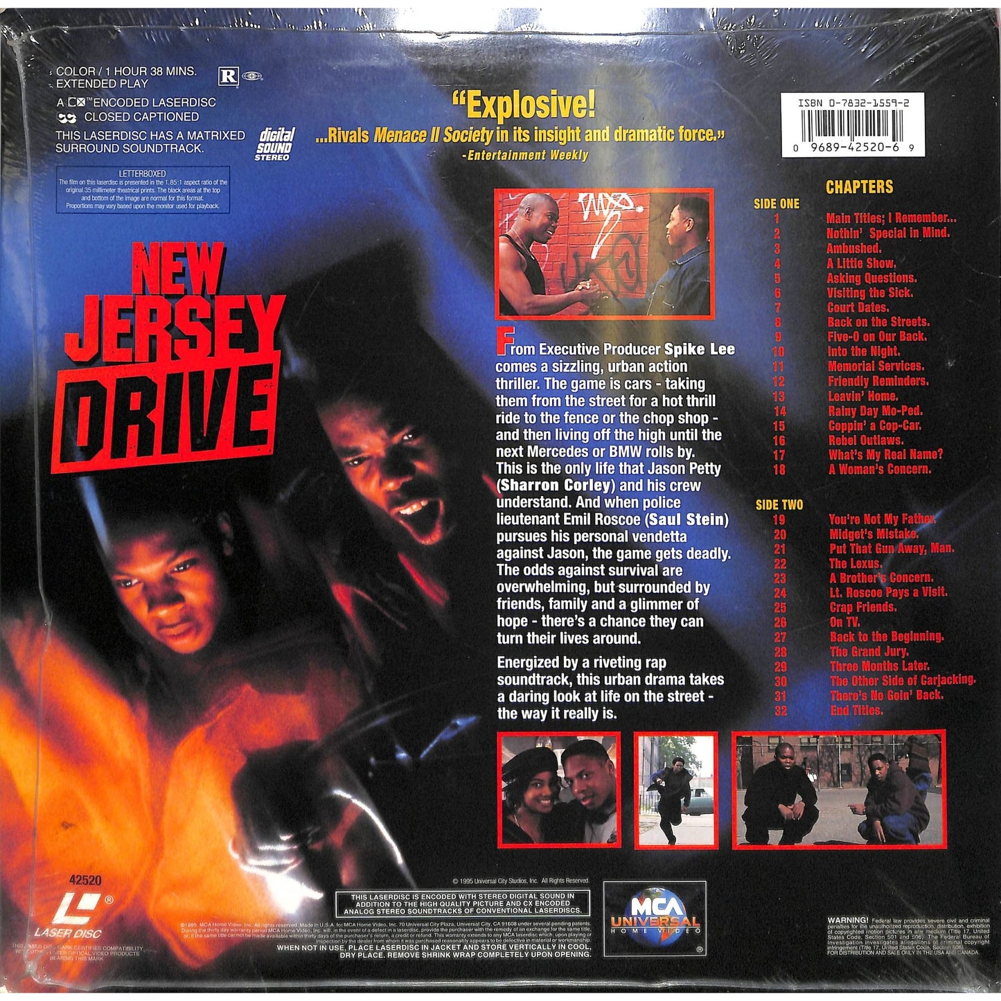 New Jersey Drive (1995) Sealed Laserdisc