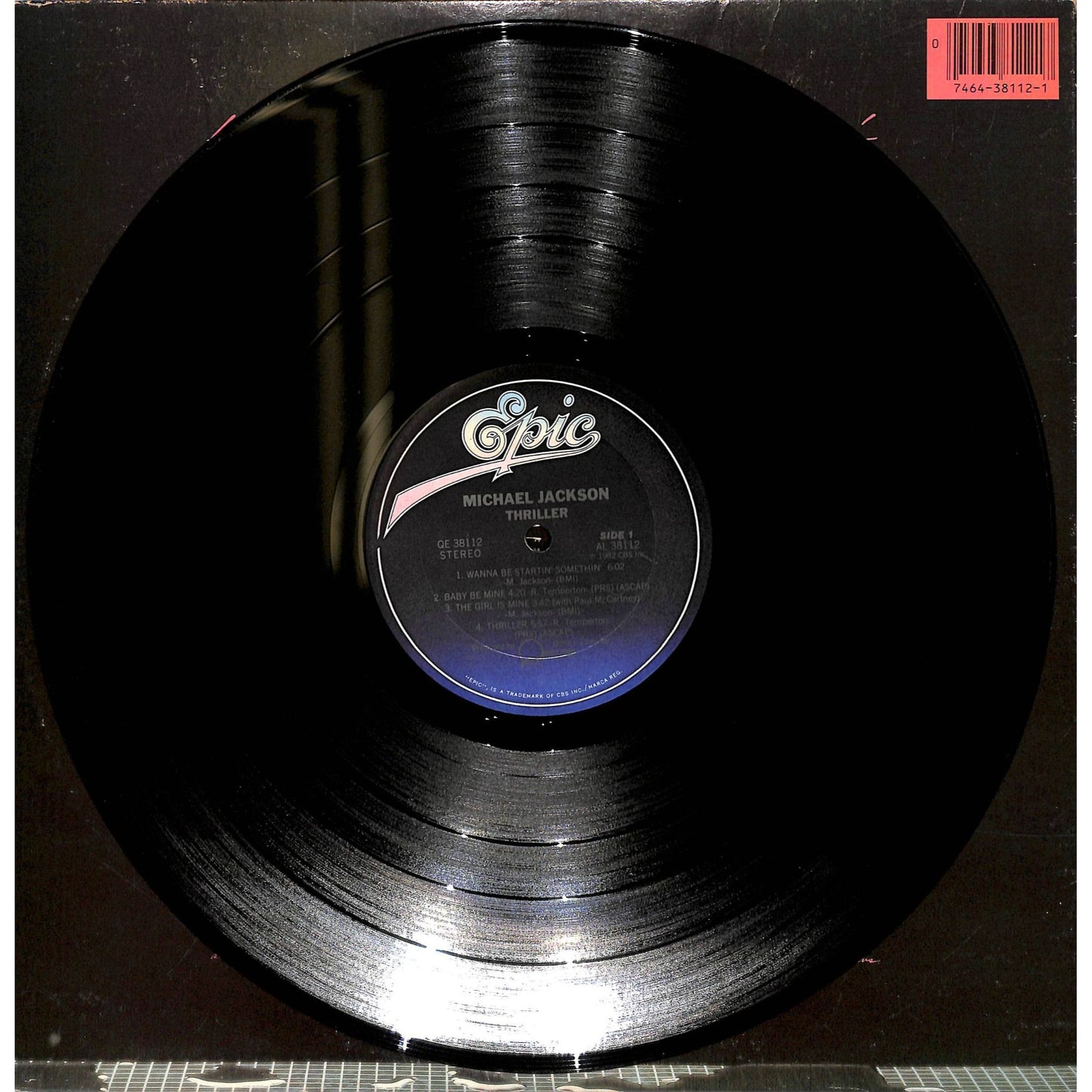 Michael Jackson - Thriller Vinyl Record QE 38112