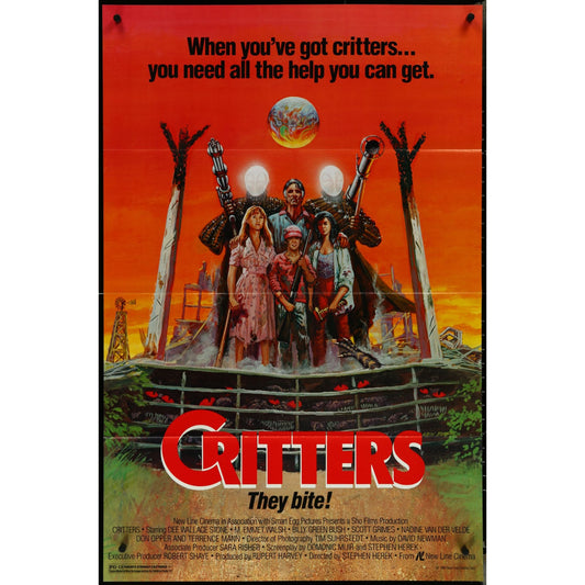 Critters (1976) Original Movie Poster Folded 27x41 EM8-557
