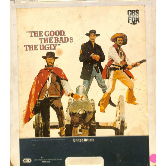 The Good, The Bad and The Ugly (1966) CED RCA SelectaVision TESTED WORKING
