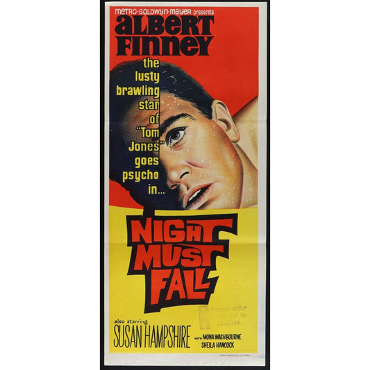 Night Must Fall (1937) Original Australian Daybill Poster Folded 13x30