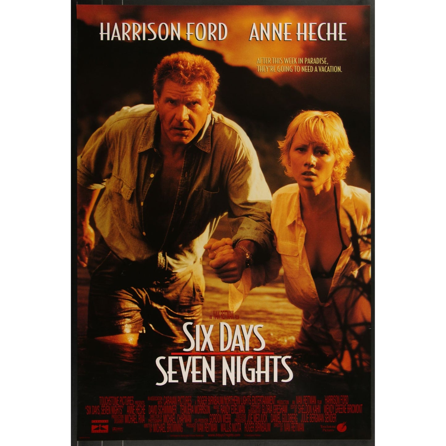 Six Days Seven Nights (1998) Original Movie Poster Rolled 27x40