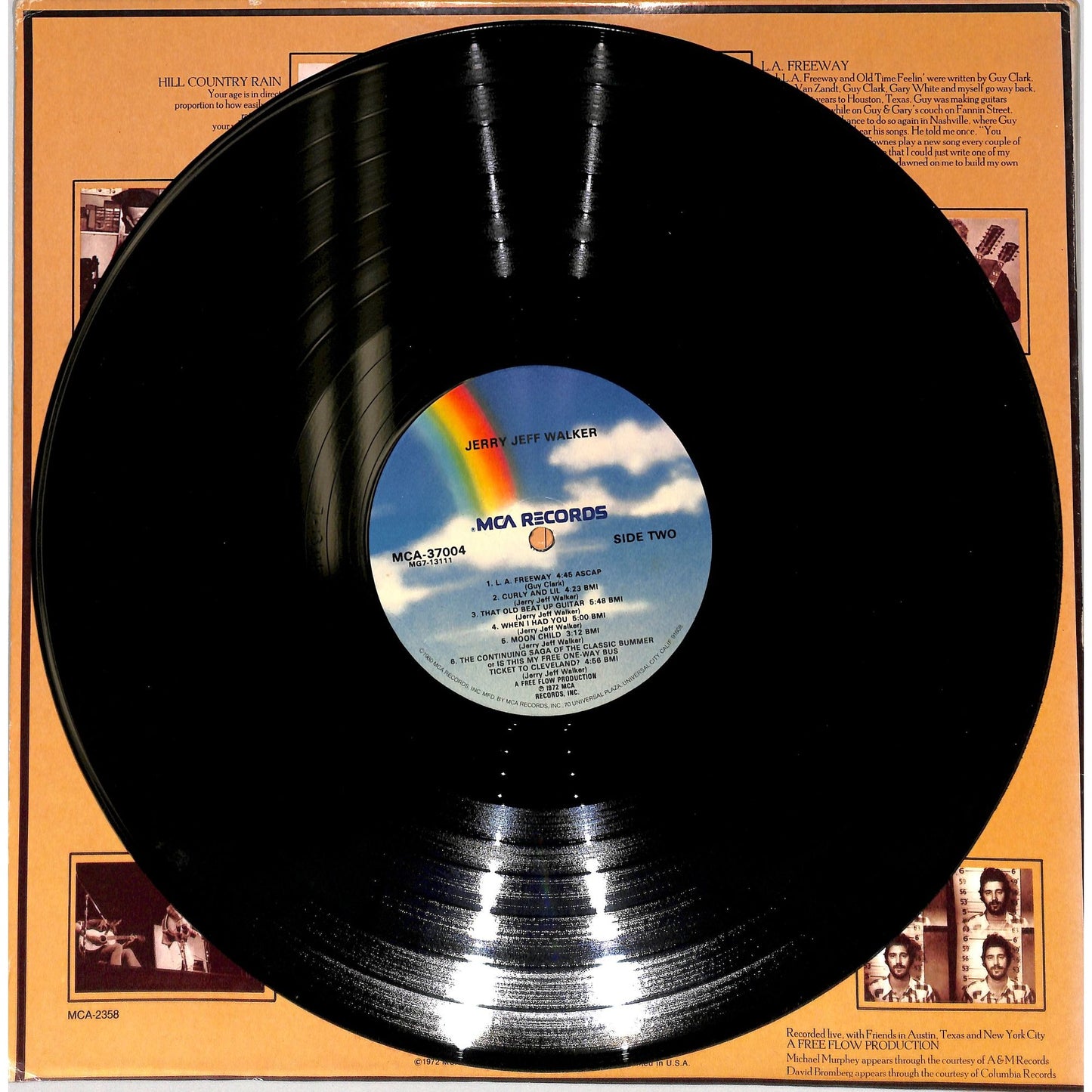 Jerry Jeff Walker Self-Titled Vinyl Record MCA 37004