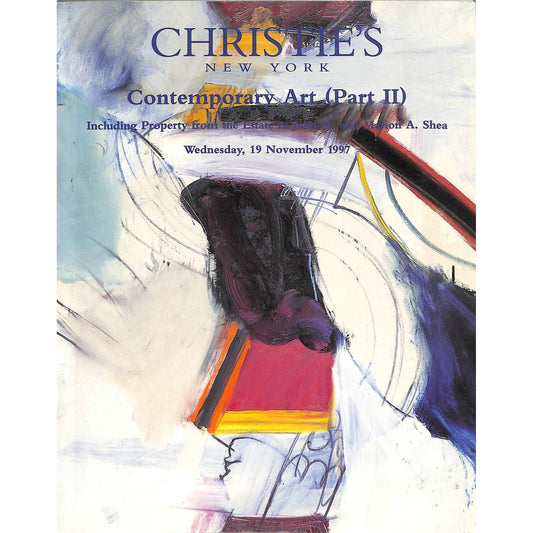Christie's Contemporary Art Part 2 Auction Catalog November 19, 1997