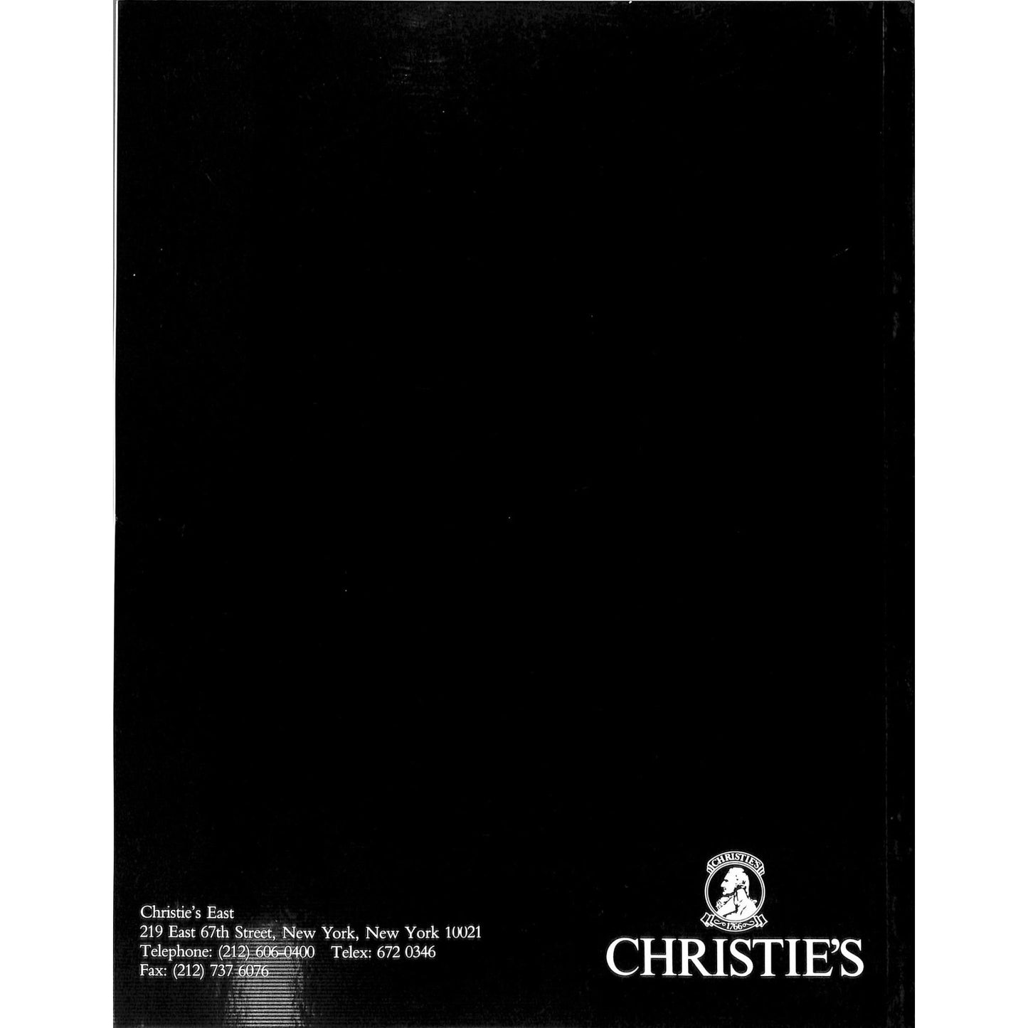 Christie's Contemporary Art Auction Catalog Feb 27, 1992