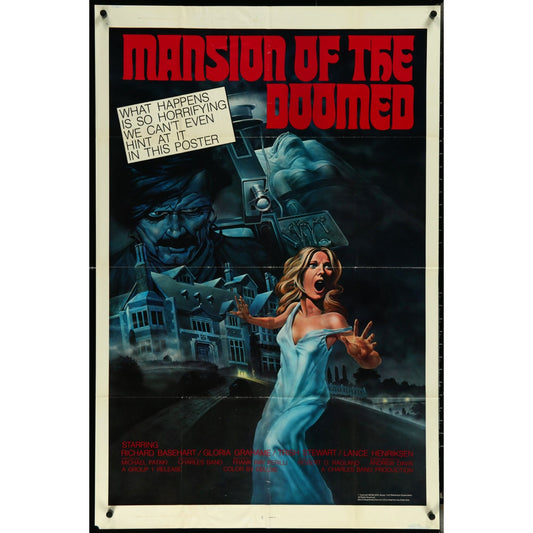 Mansion of the Doomed (1976) Original Movie Poster Folded 27x41
