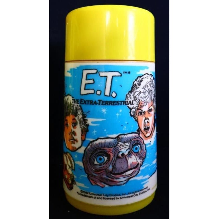 Vintage metal ET lunchbox w/ thermos