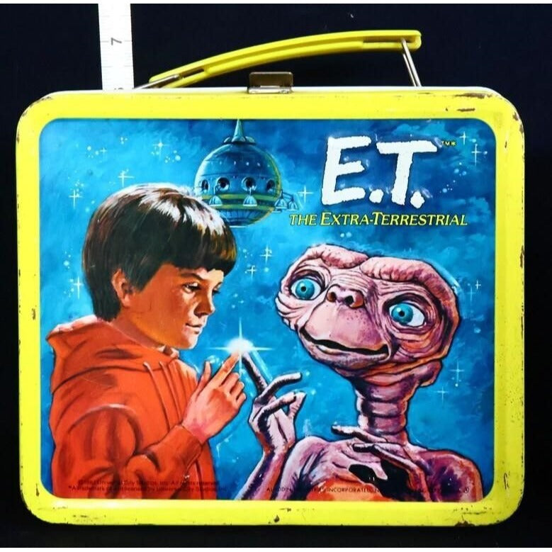 Vintage metal ET lunchbox w/ thermos