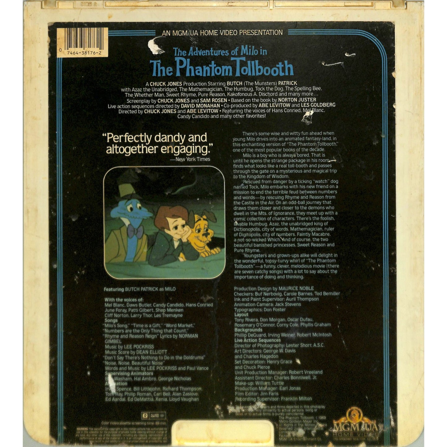 The Adventures of Milo in the Phantom Tollbooth (1970) CED Videodisc TESTED