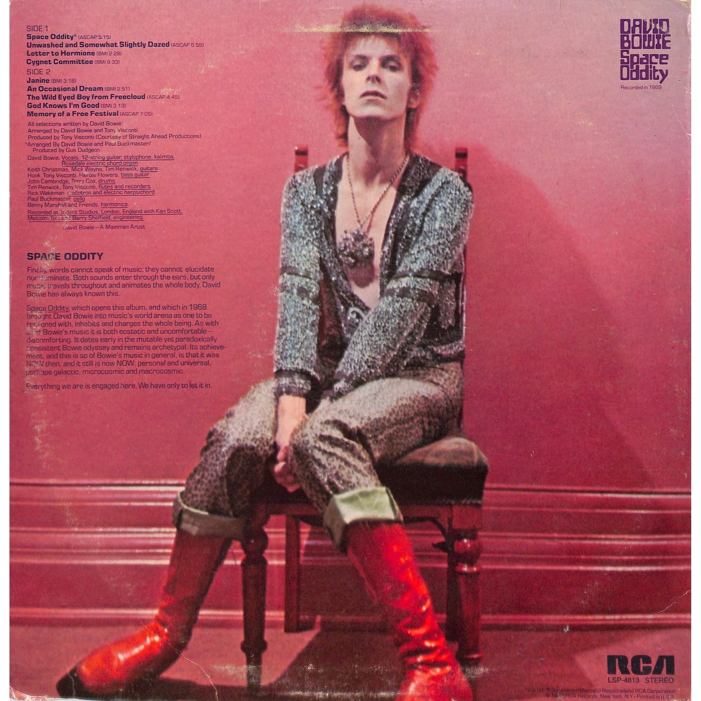 David Bowie - Space Oddity Vinyl Record LSP 4813