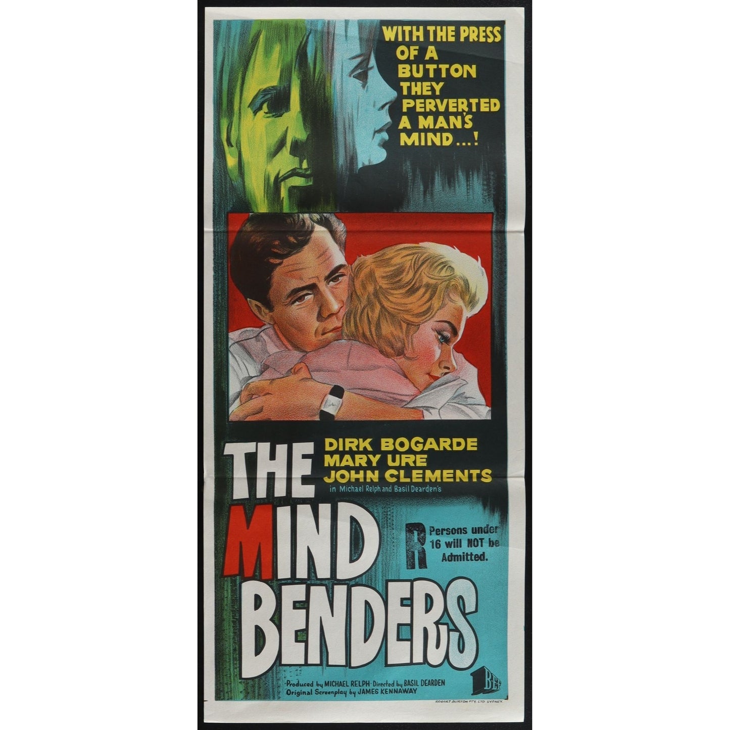 The Mind Benders (1963) Original Australian Daybill Movie Poster
