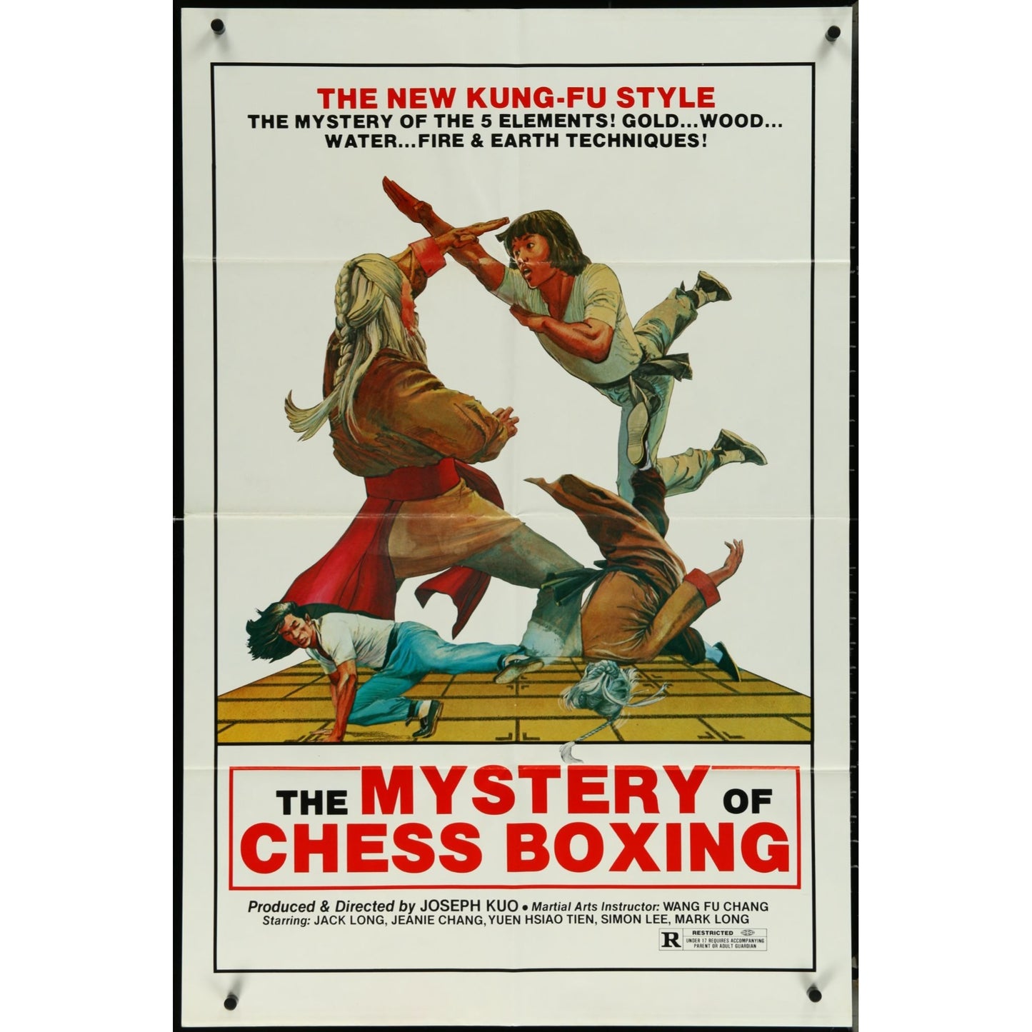 The Mystery of Chess Boxing (1979) original Movie Poster Folded 27x41