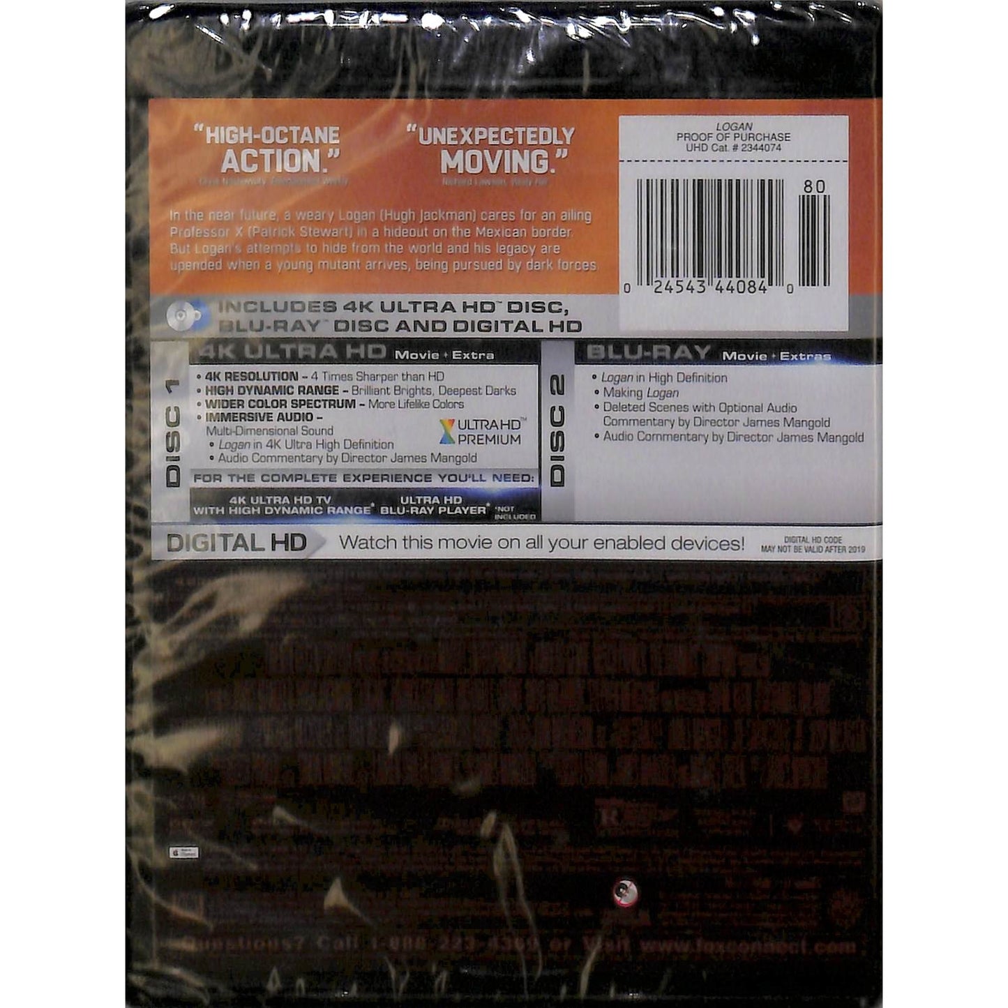 Logan [4K UHD] DVD Brand new Sealed