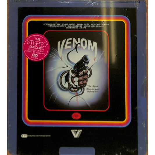 Venom (1981) Vintage CED RCA SelectaVision Videodisc SEALED