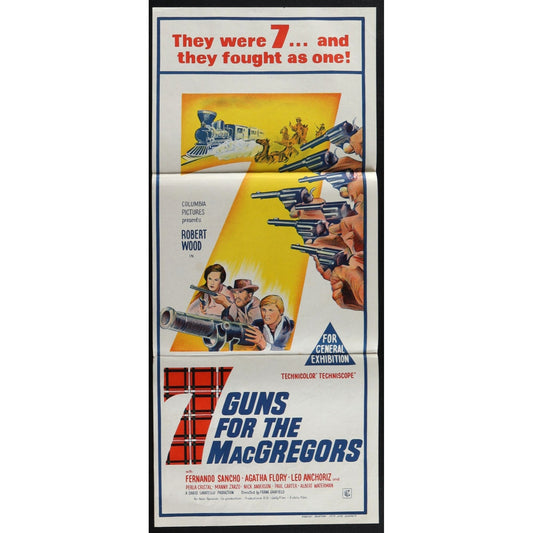 Seven Guns for the MacGregors (1966) Original Australian Daybill Movie Poster
