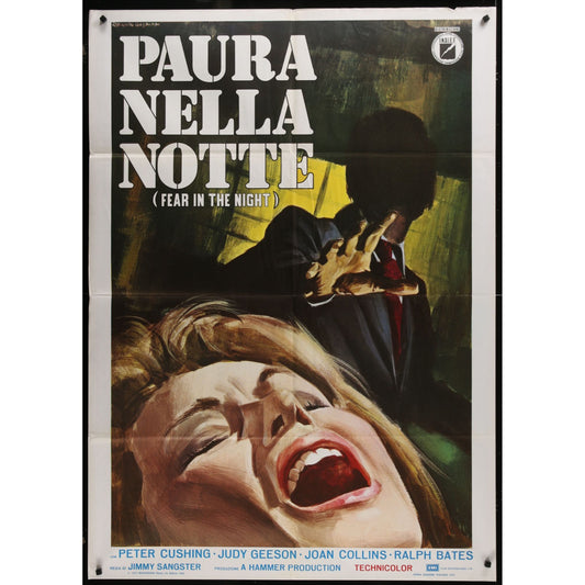 Fear in the Night (1972) Original Italian 1P Movie Poster Folded 39x55