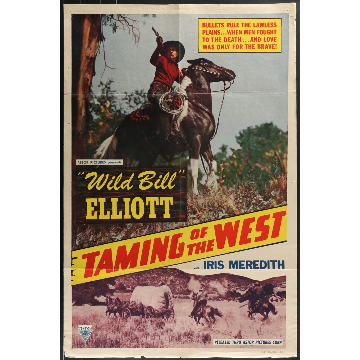 Taming of the West (1939) Original Movie Poster Folded 27x41